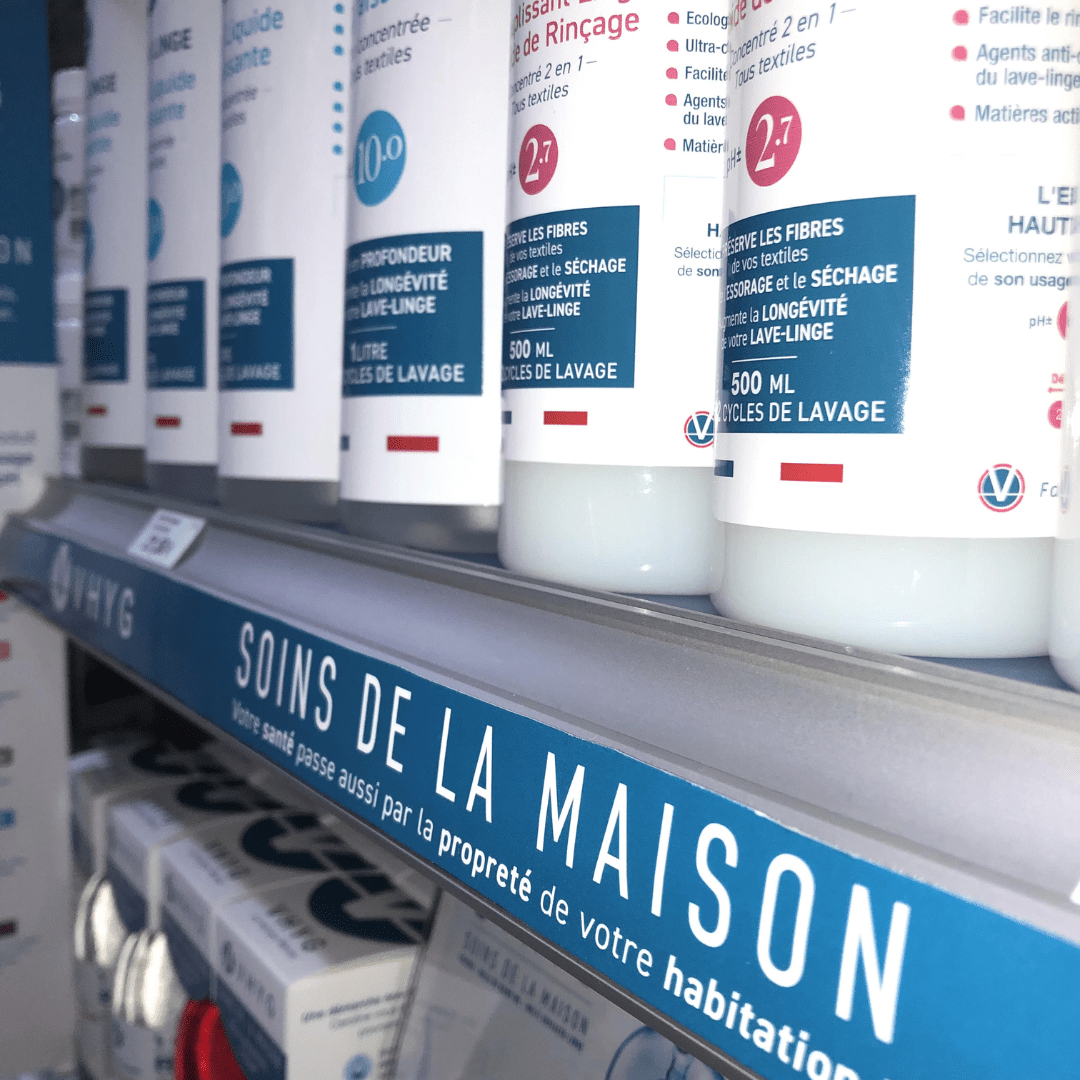 VHYG en pharmacie et parapharmacie